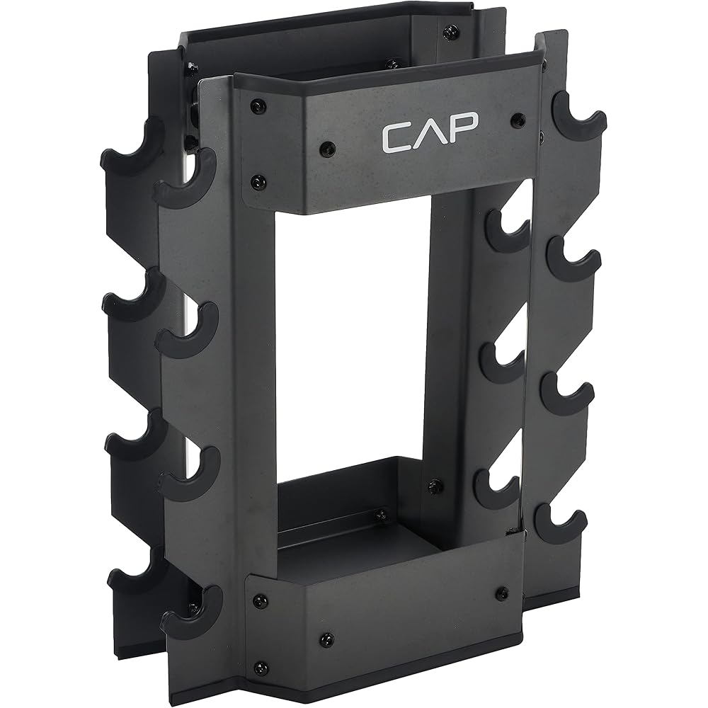 Cap Barbell Dumbbell And Kettlebell Storage Rack, Steel, 300 lb Capacity - RK-CB16H
