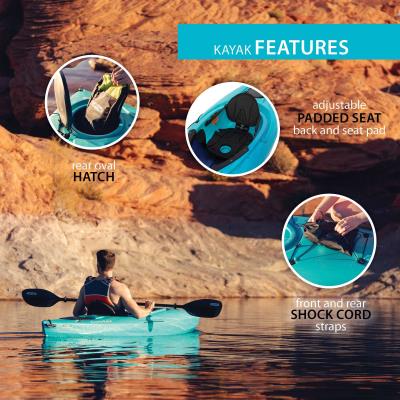 Lifetime Guster 100 Sit-In Kayak, 10 ft, 2-Pack - 457