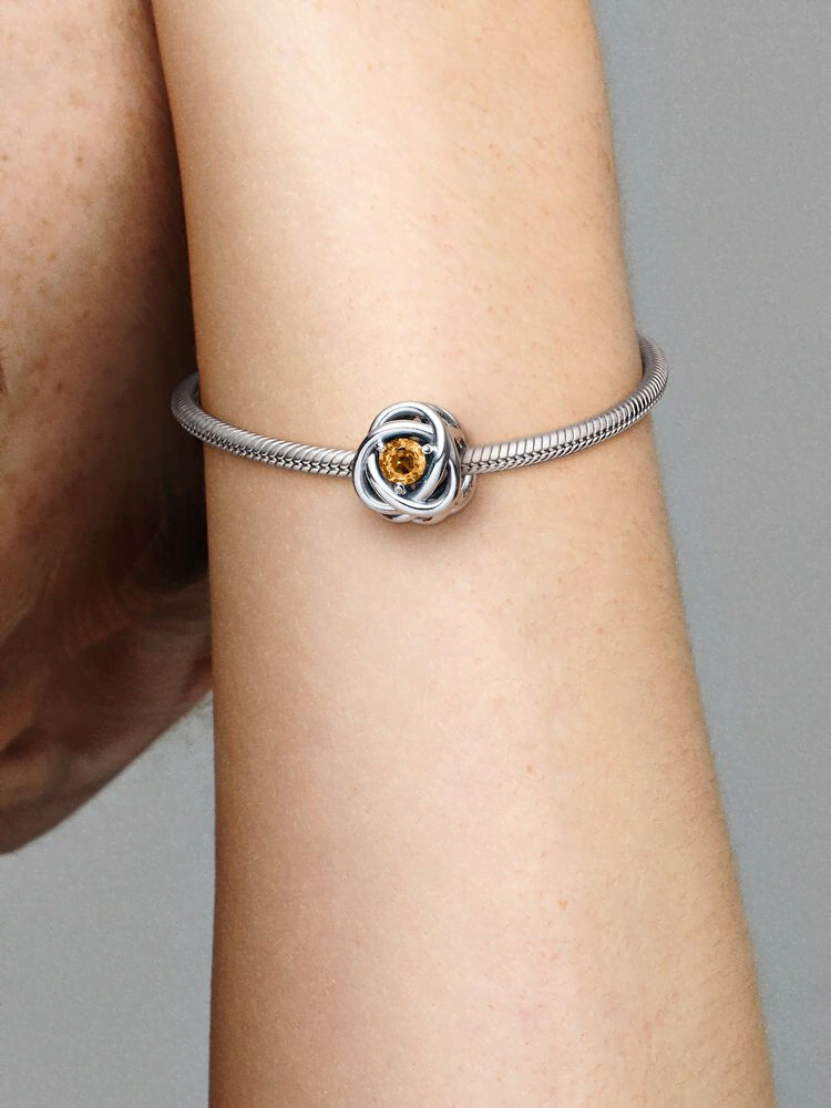 November Honey Eternity Circle Charm