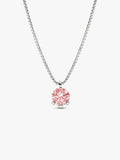 Pandora Nova 14k White Gold Lab-grown Pink Diamond Pendant Necklace