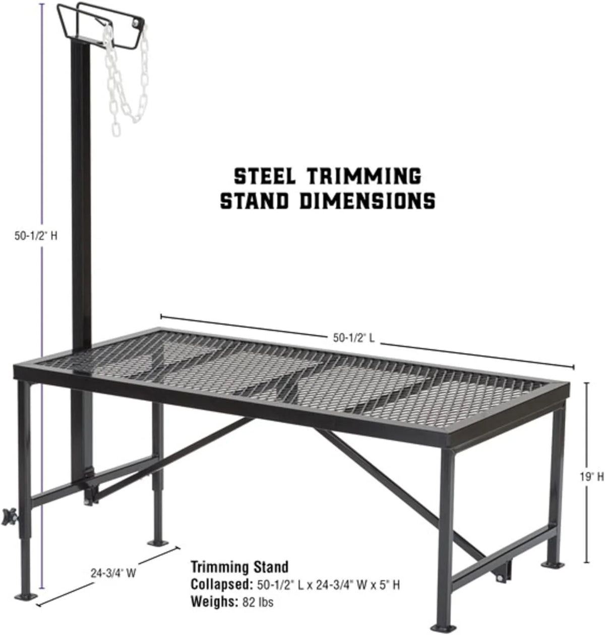 Weaver Leather Livestock Steel Trim Stand, Black, 1 Ct - 69-5125