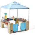 Step2 All Around Playtime Patio With Canopy Playset, 16-Piece, 60 in H x 47.5 in W x 47.5 in D