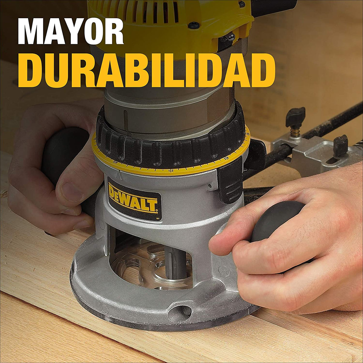 DEWALT Fixed Base Router, 1-3/4 HP, 11 Amp, Yellow - DW616