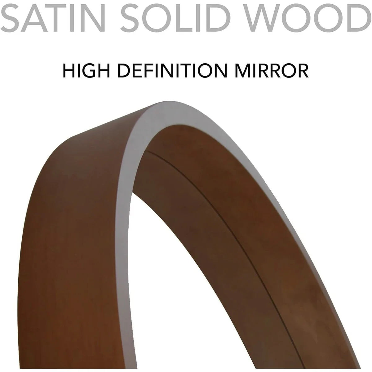 Classic Farmhouse Round Wooden Frame Wall Mirror - 24-inches, 28-inches, 32-inches