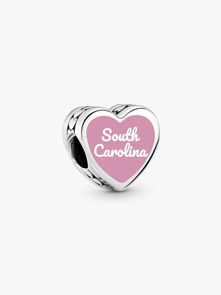 South Carolina Heart Charm