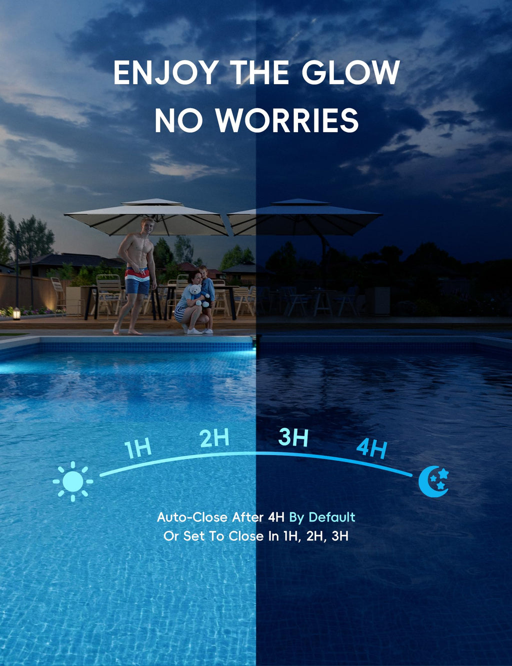Solar LED Pool Light - 42 LEDs, 10 Color Options