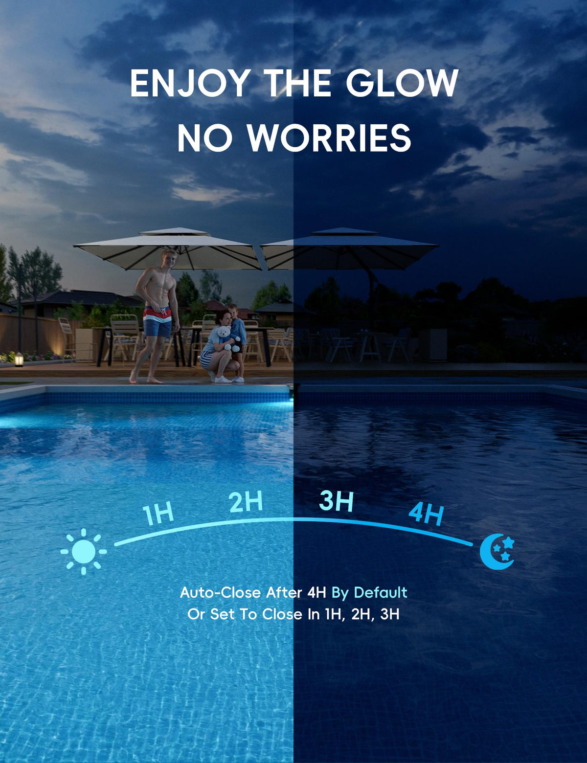 Solar LED Pool Light - 42 LEDs, 10 Color Options