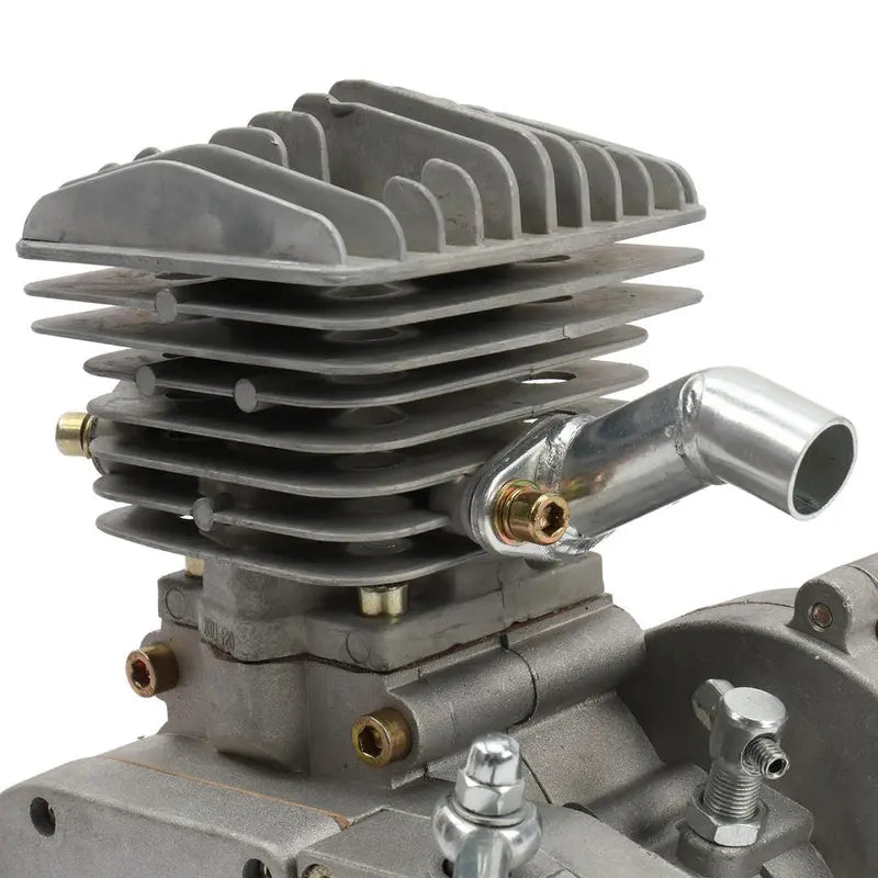 80cc 2-Stroke Bicycle Motor Kit For 26-Inch Wheels - Silver White