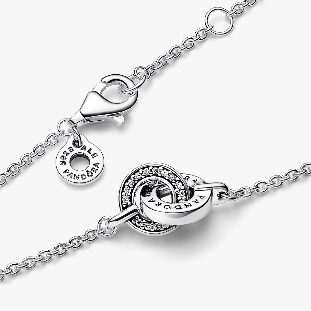 FINAL SALE - Pandora Signature Intertwined Pavé Chain Bracelet
