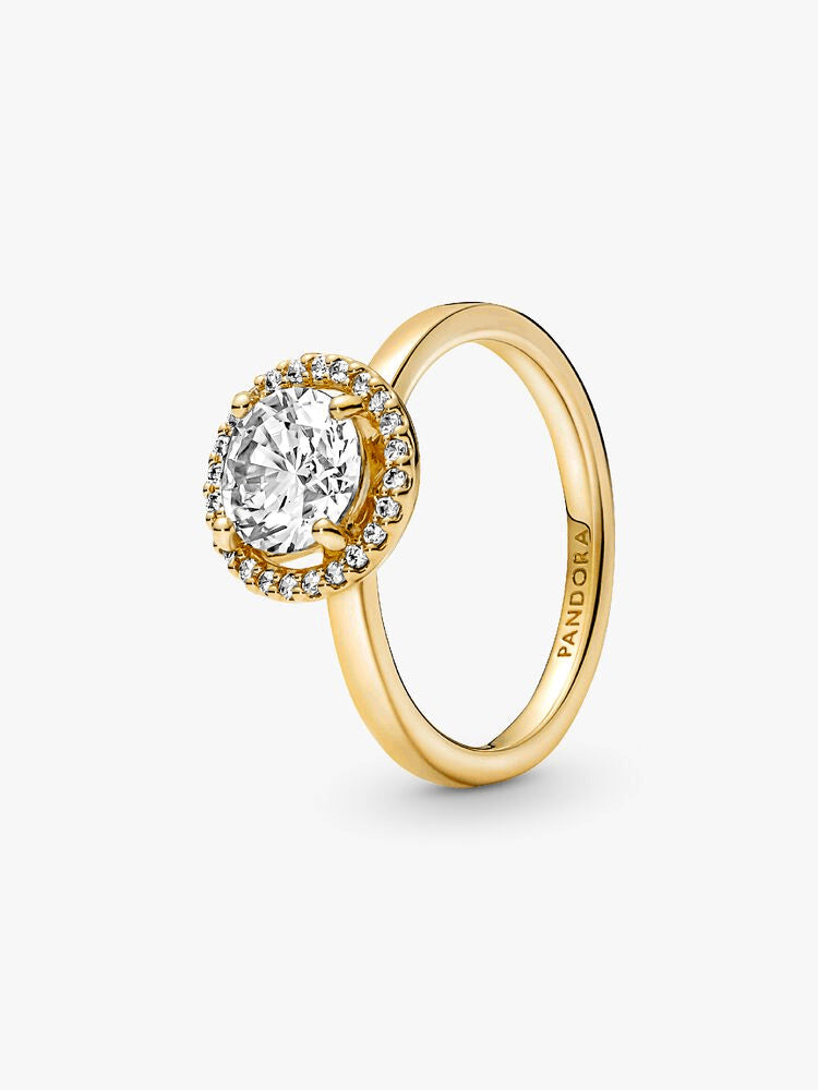 Halo of Gold Sparkling Wishbone Ring Set