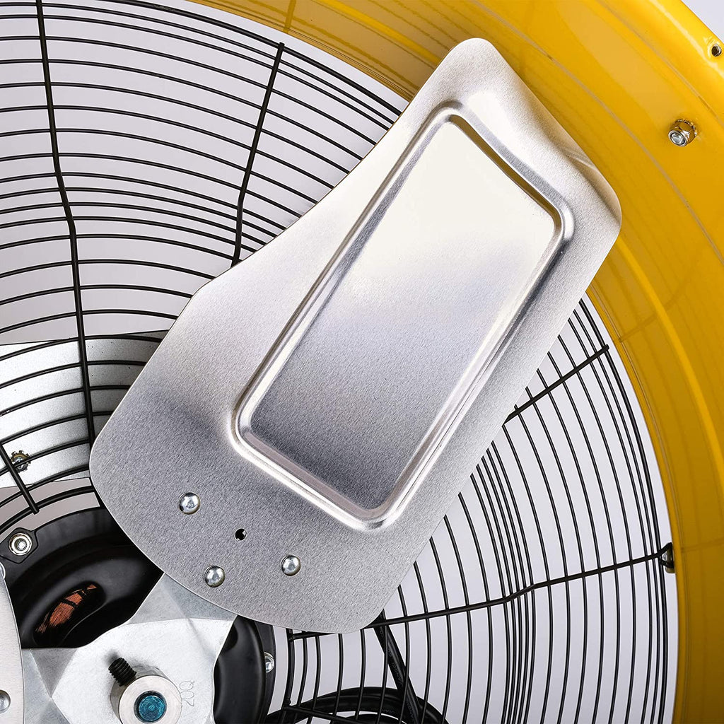 Tornado 24 Inch High Velocity 3-Speed Drum Air Circulator Fan, 7800 CFM, Yellow - HI-FAN-DRUM24-1P