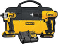 20V MAX Cordless Drill And Impact Driver Power Tool Combo Kit With 2 Batteries And Charger