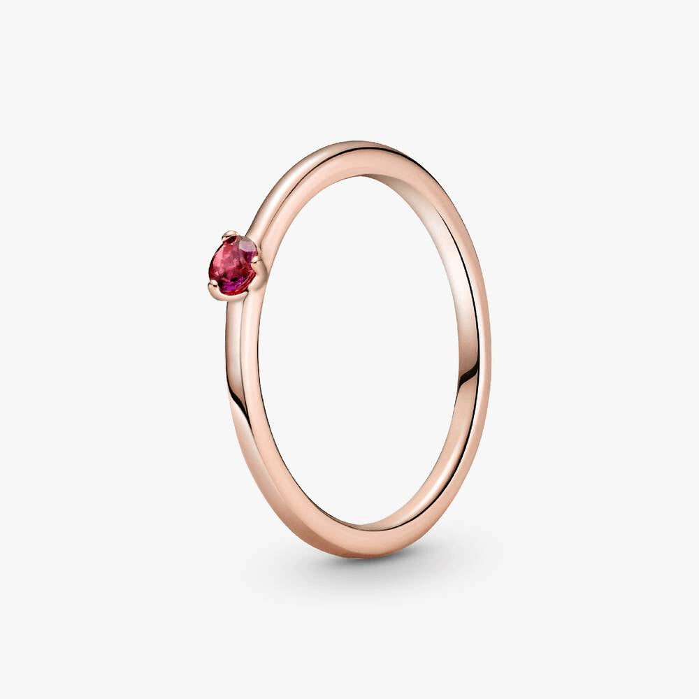 FINAL SALE - Red Solitaire Ring