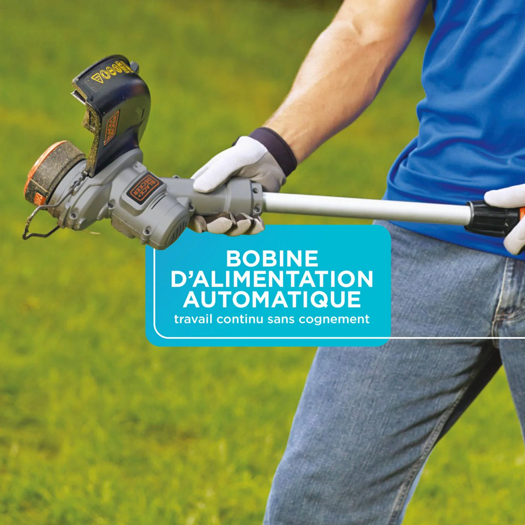 BLACK+DECKER 20V Cordless String Trimmer And Edger With 2Ah Lithium Ion Battery