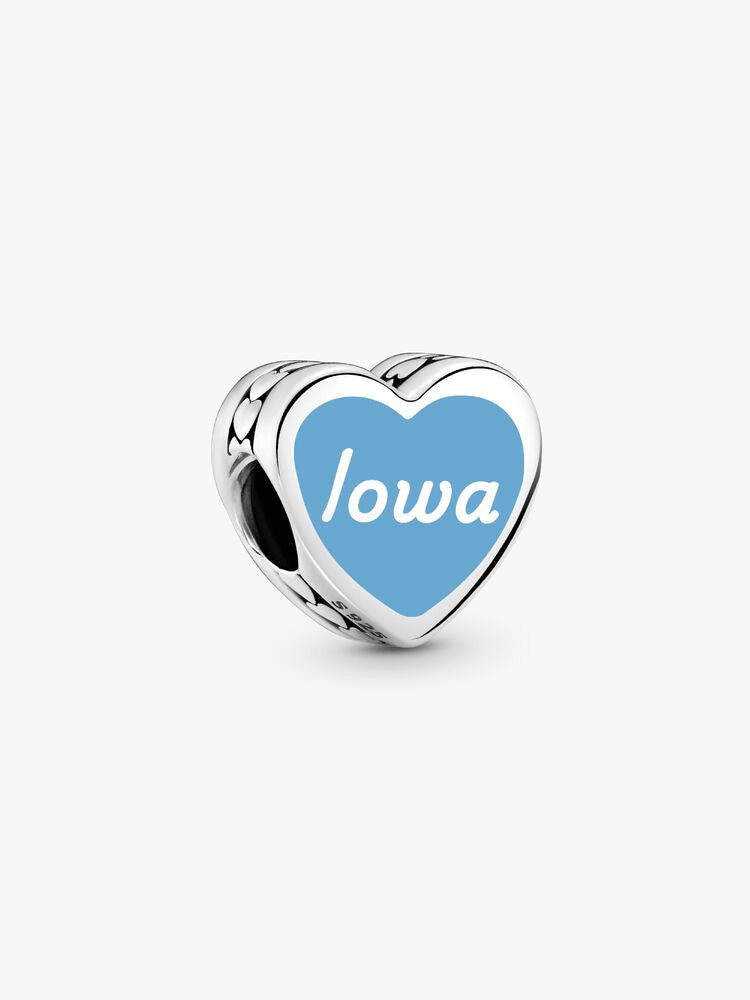 Iowa Heart Charm