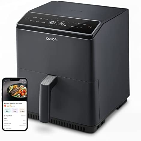 6.8-Qt Air Fryer With Dual Heating And Smart Temperature Control - CAF-P583S-KUS