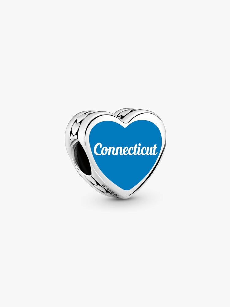 Connecticut Heart Charm