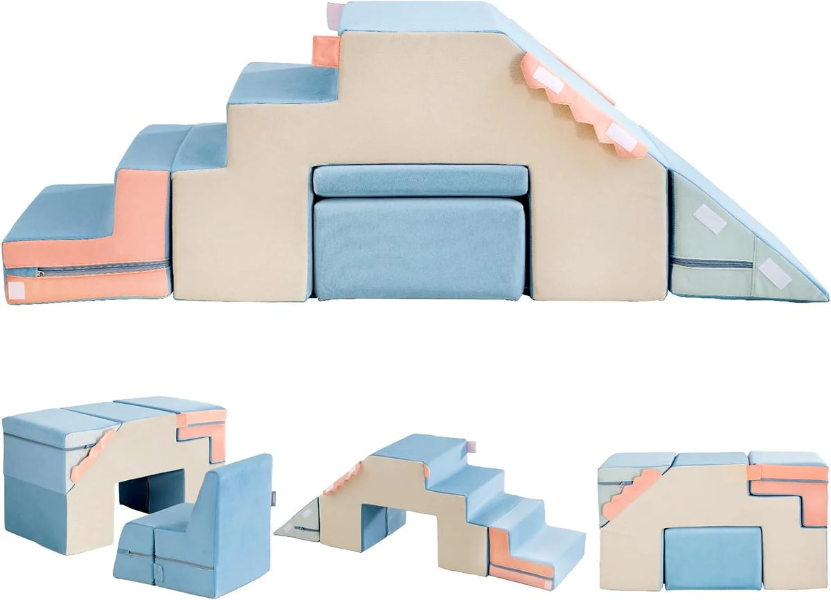 Asweets 4 In 1 Toddler Foam Climbing Blocks, 20 x 10 x 20 Inches - AFPG-1