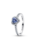 Sparkling Elevated Heart Ring