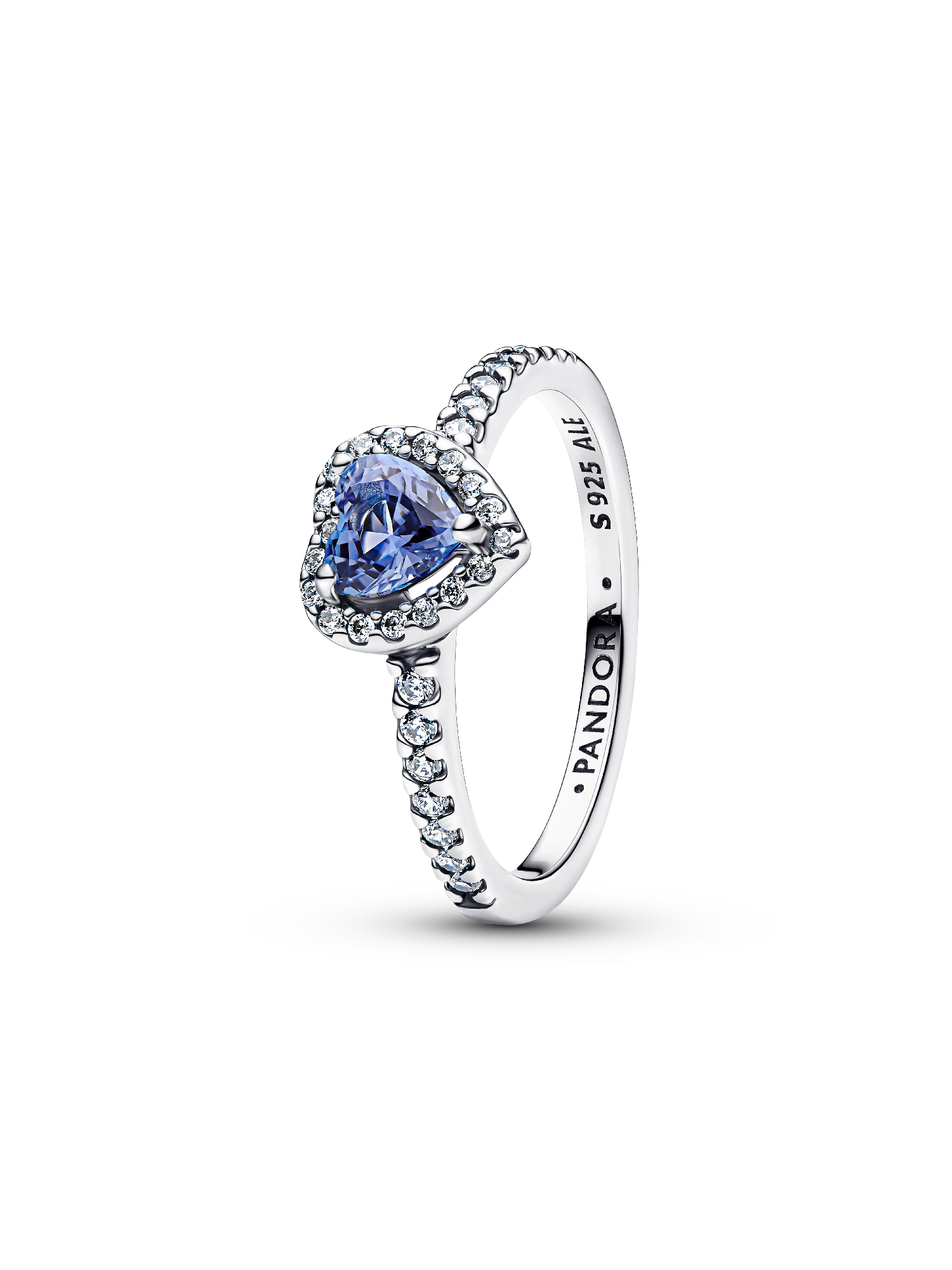 Sparkling Elevated Heart Ring
