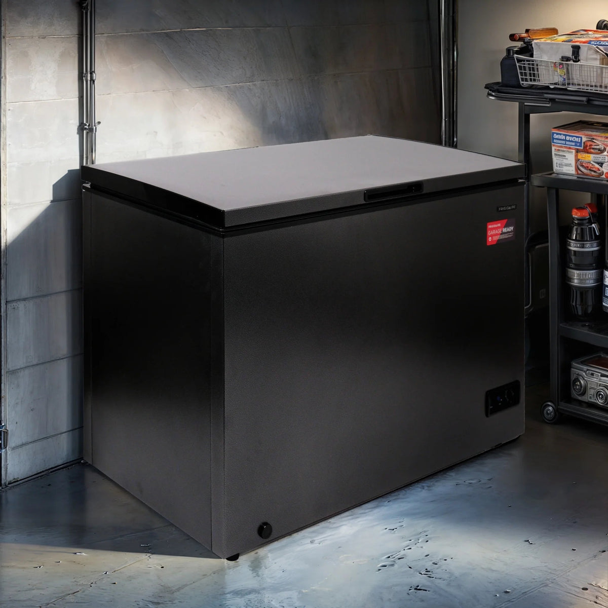 Frigidaire Chest Freezer, 5.0 Cu. Ft., Black Granite Design