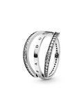 FINAL SALE - Pandora Logo and Hearts Ring