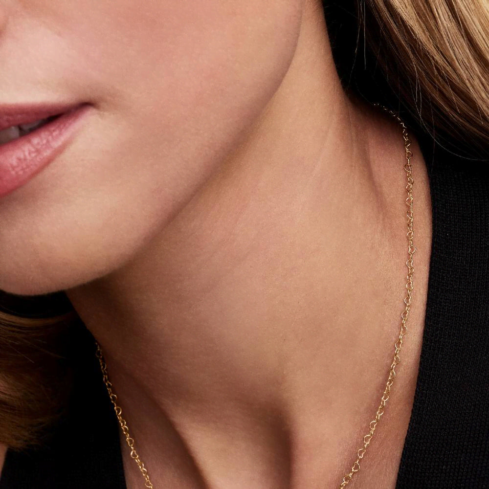 Pandora Era Linked Hearts Chain Necklace