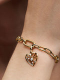 Heart & Rays Medallion Charm