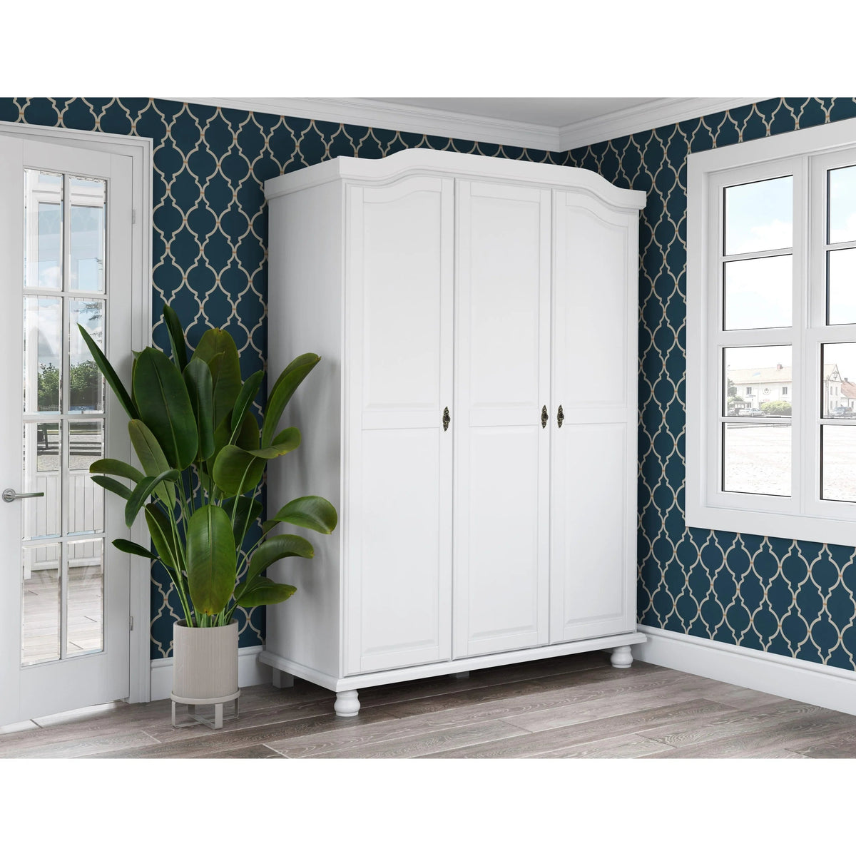 Solid Wood Wardrobe Shelves, Set Of 4, 16.75in W x 18.25in D x 0.75in H - Kyle Collection