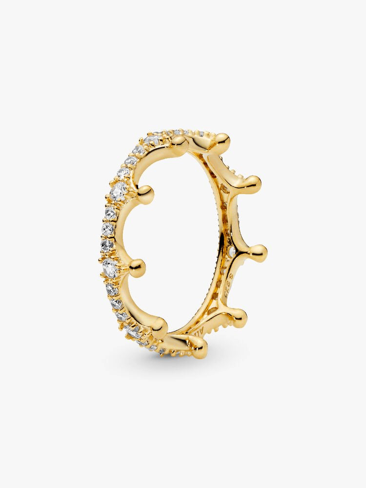 FINAL SALE - Clear Sparkling Crown Ring