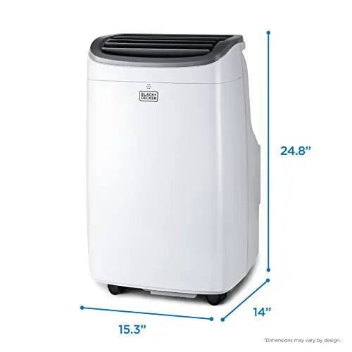 BLACK+DECKER Portable Air Conditioner 8,000 BTU, Up To 350 Sq. Ft. With Remote Control