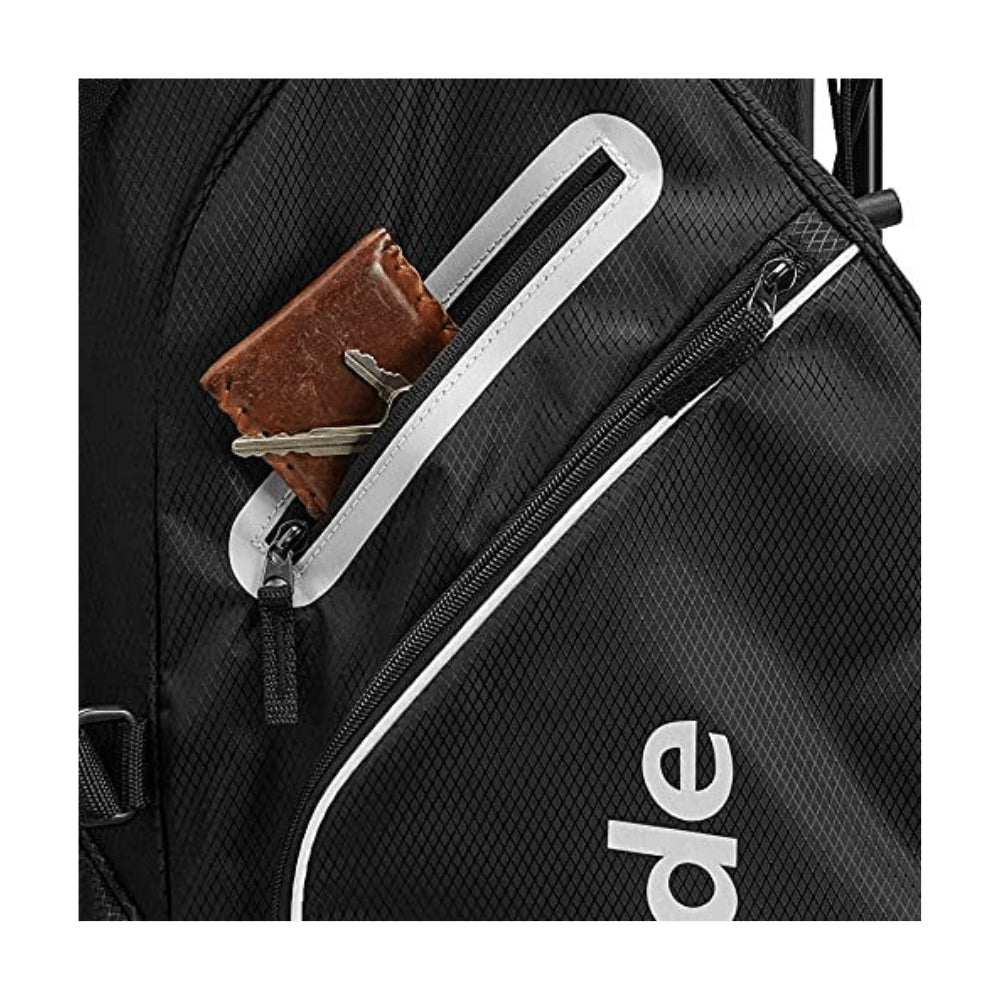 Golf Stand Bag, Black And White, 8-Way Top