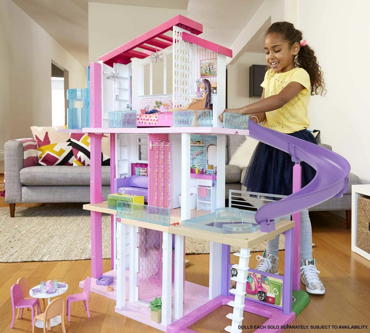 Barbie Dreamhouse Dollhouse With 70+ Accessories, Working Elevator, Lights And Sounds