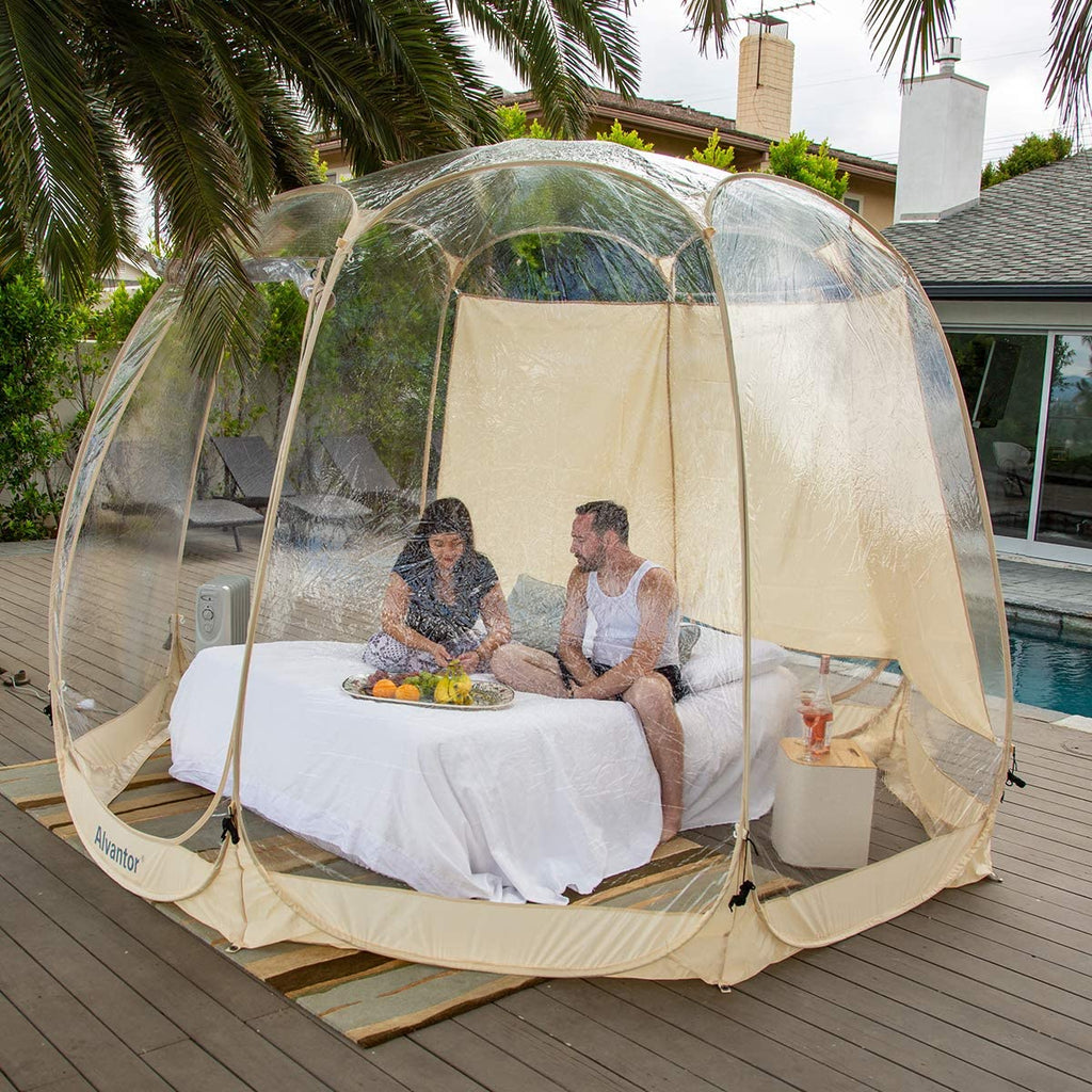 Alvantor Bubble Tent Pop Up Gazebo, 8-10 Person, 3.63.62.4H (m)