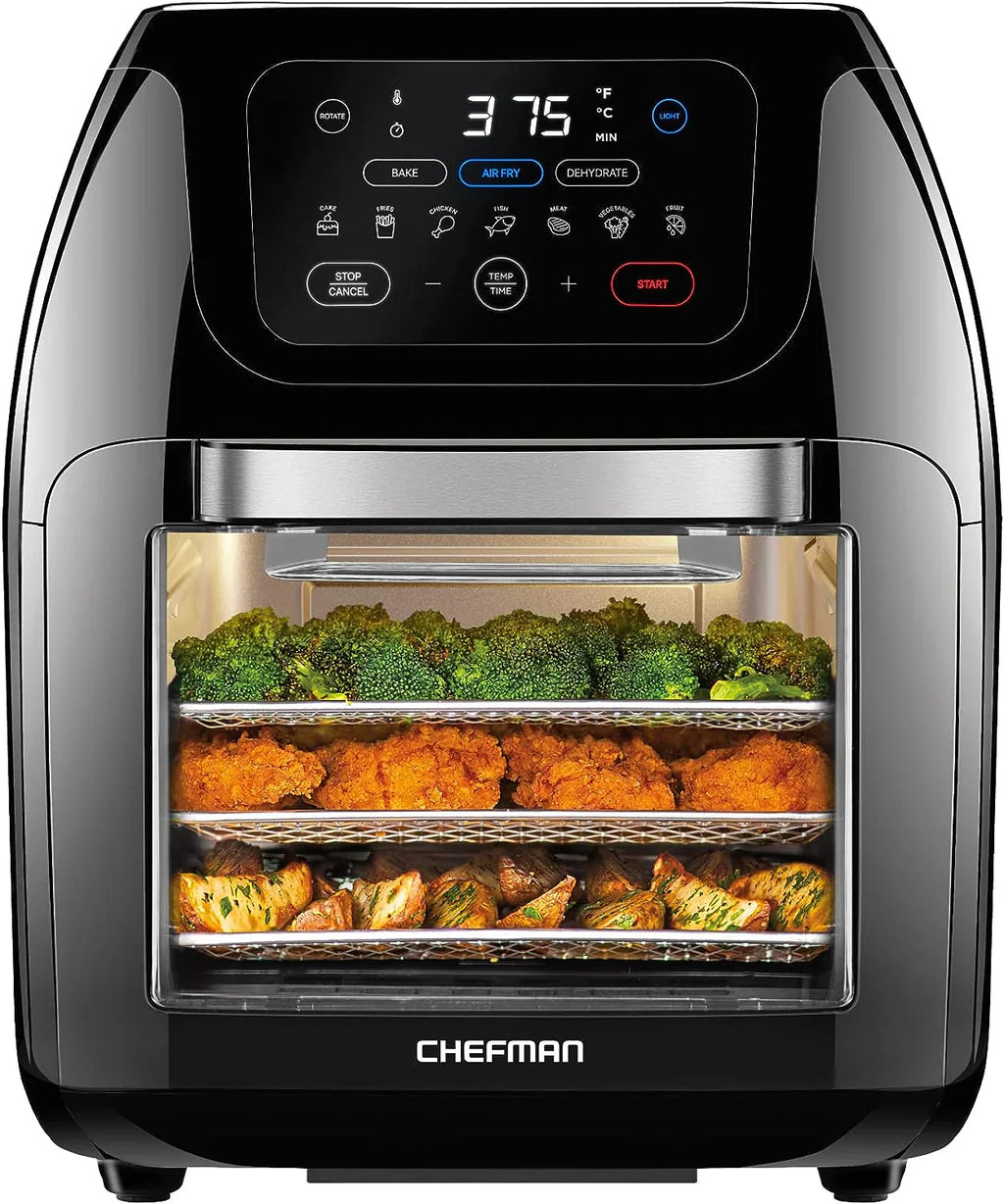 CHEFMAN Multifunctional Digital Air Fryer Rotisserie Dehydrator Convection Oven - 10-Liter