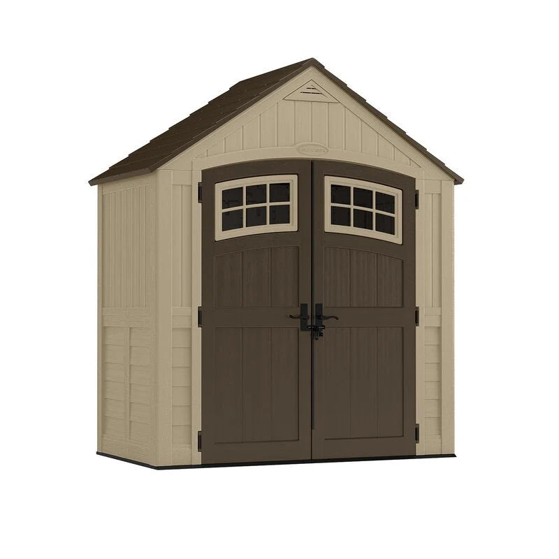 Sutton Outdoor Plastic Storage Shed 7 ft 5 in W x 4 ft D