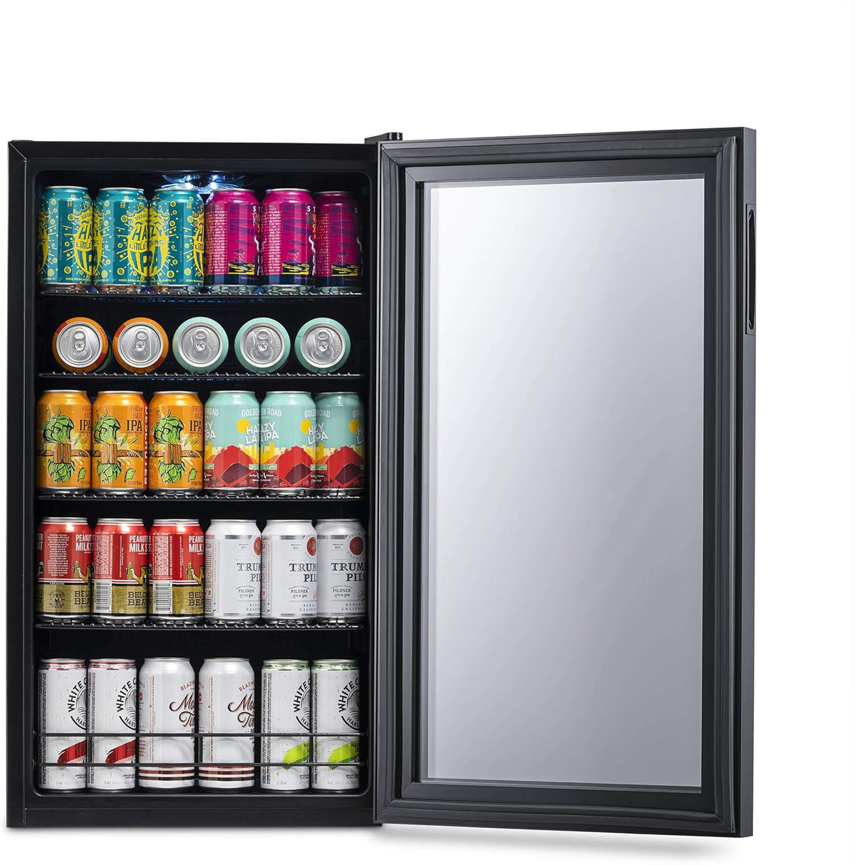 Beverage Refrigerator Cooler, 126 Cans, Right Hinge Glass Door - AB-1200