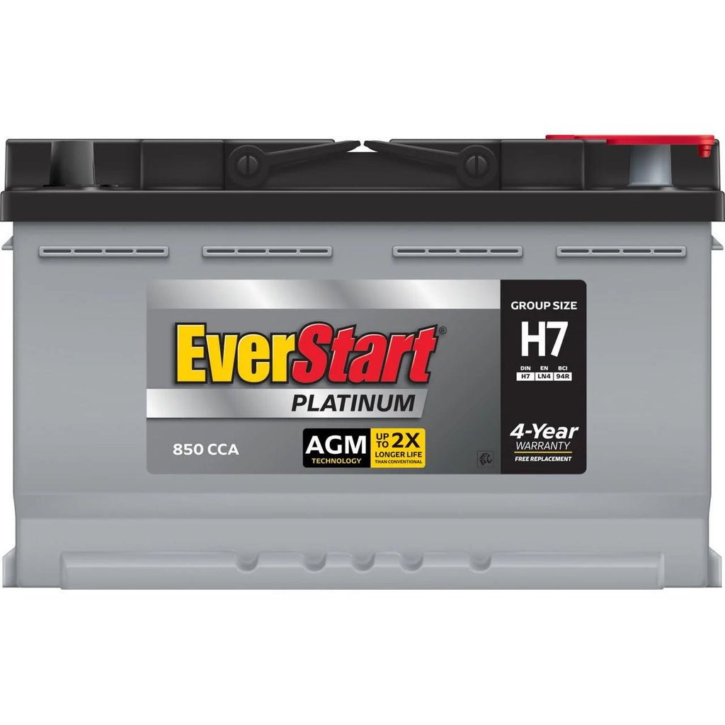 EverStart Platinum AGM Automotive Battery, Group Size H7 / LN4 / 94R, 12 Volt, 850 CCA