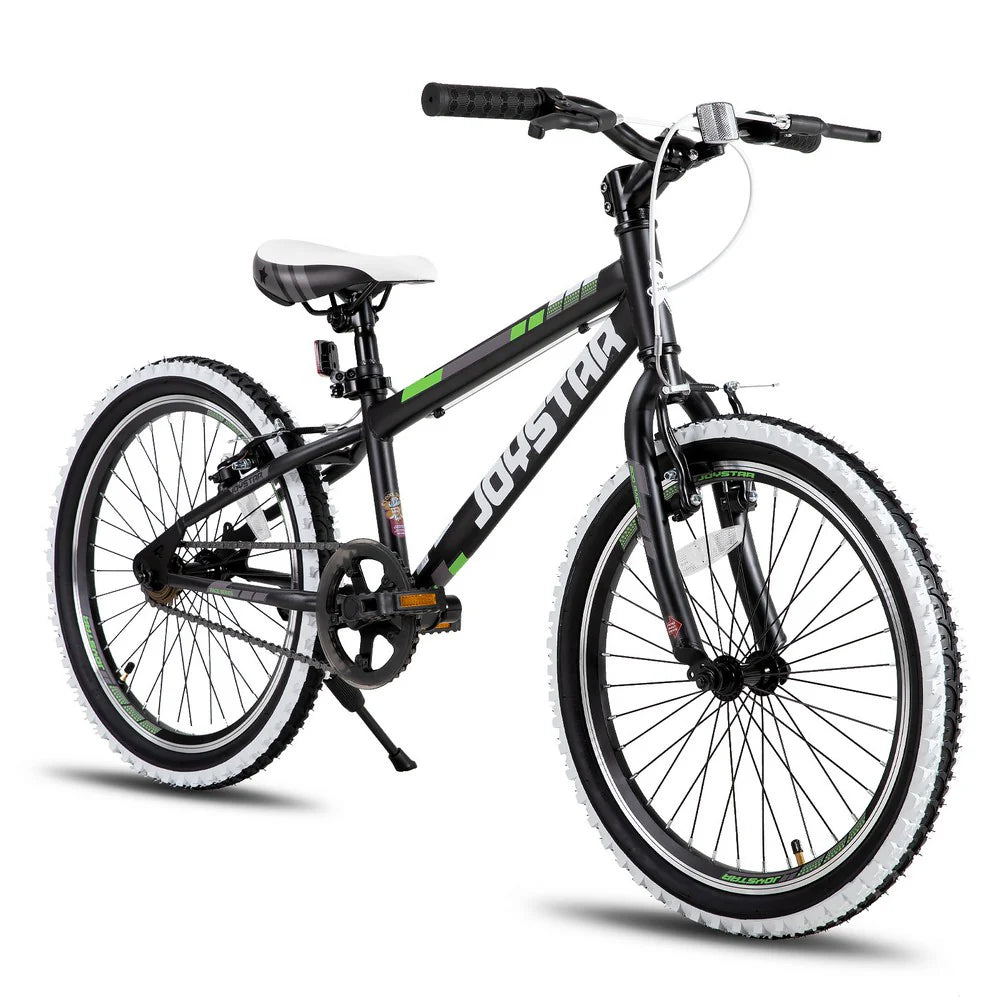 Kids' Single-Speed Mountain Bike, 20-Inch/24-Inch - White Wall Knobby Tires