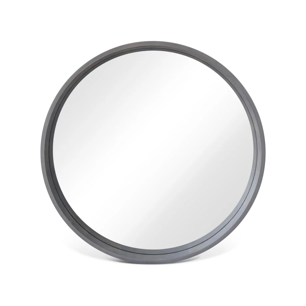 Classic Farmhouse Round Wooden Frame Wall Mirror - 24-inches, 28-inches, 32-inches