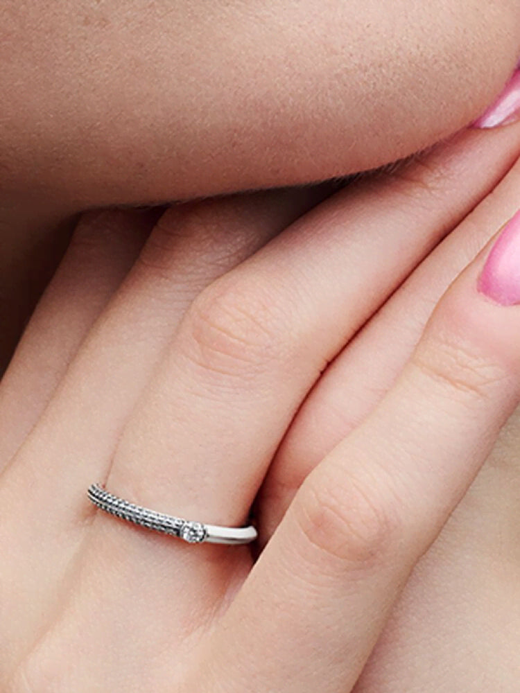 Pandora ME Pavé & White Dual Ring
