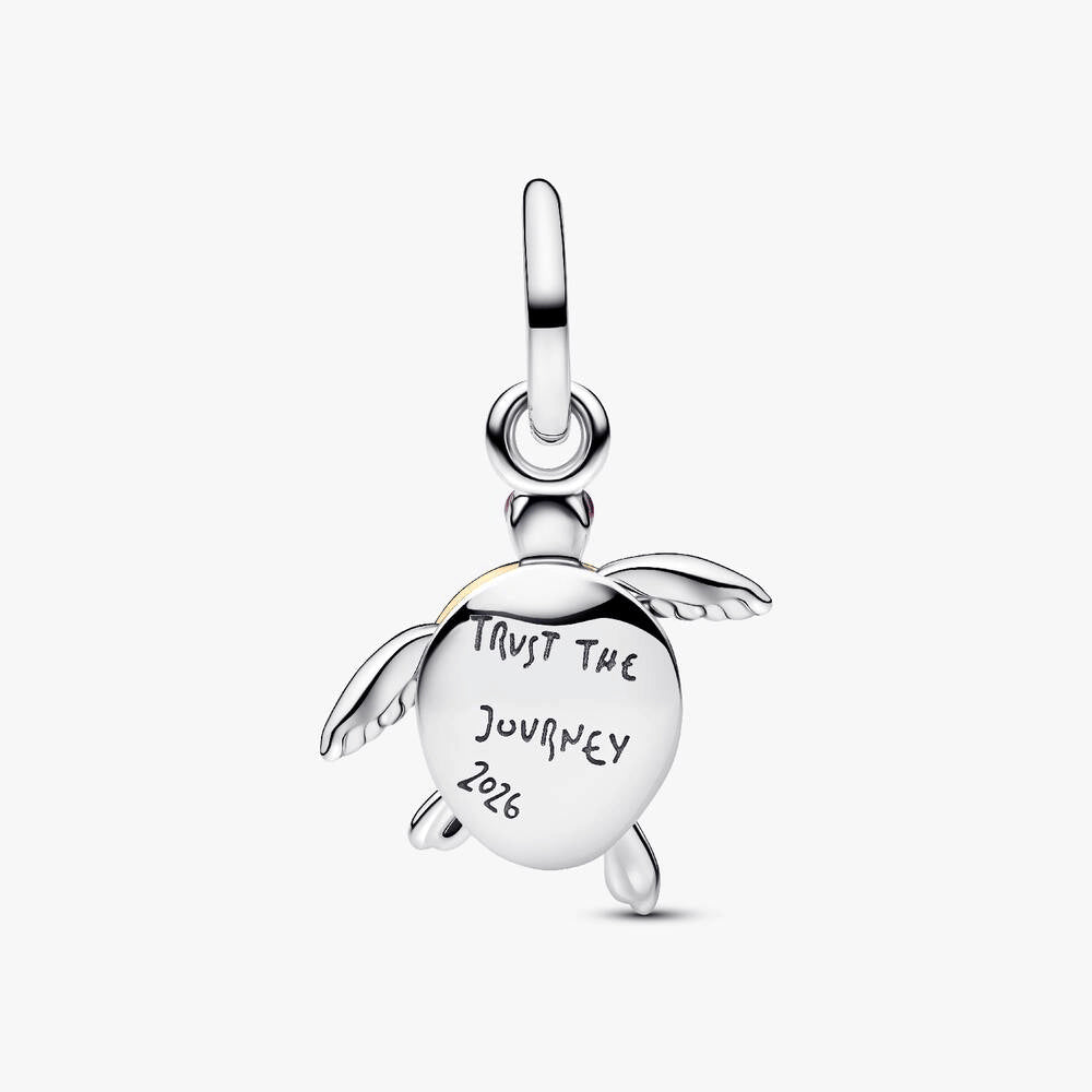 2026 Pink Sea Turtle Lab-grown Diamond Dangle Charm