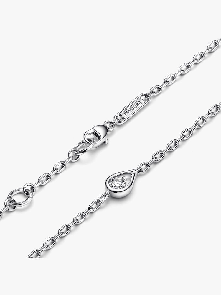 Pandora Infinite Sterling Silver Lab-grown Diamond Chain Bracelet