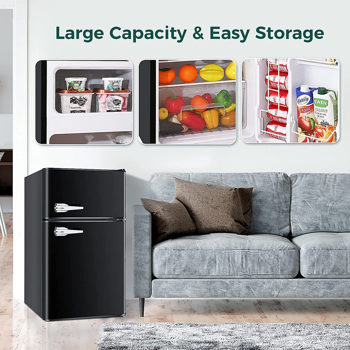 Compact Refrigerator With Freezer - F6893