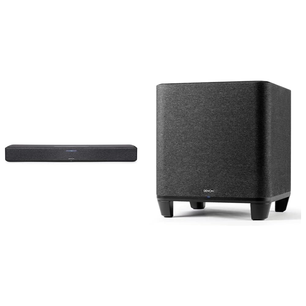 Denon Compact Smart Soundbar With Dolby Atmos And DTS:X, Black - Home Sound Bar 550