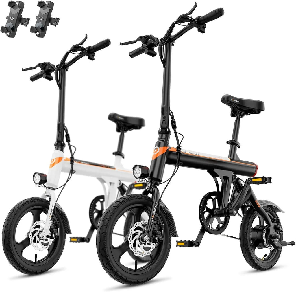 Jasion 14 Inch Folding Electric Bike, 21 Mph, 500W Peak Motor, 270Wh Battery - EB3