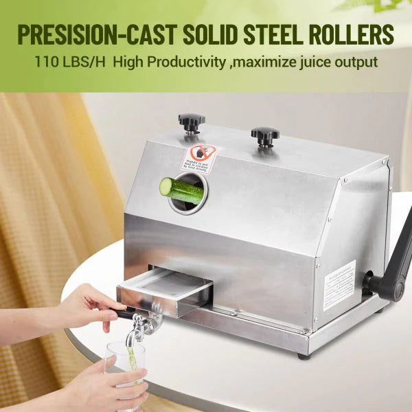 Manual Sugar Cane Juicer Press With 3 Stainless Steel Drums And 2.4-inch Inlet - tyhKjrfgqYNcnM4UXaMknwJZFFU4O