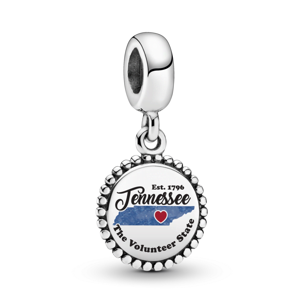 Tennessee Map Dangle Charm