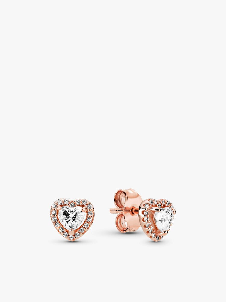 Elevated Heart Necklace & Earrings Set