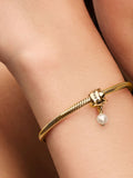 Treated Freshwater Cultured Pearl Ribbon Charm